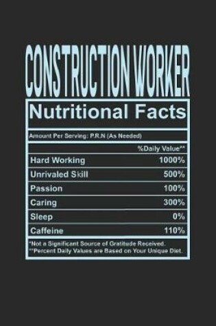 Cover of Construction Worker Nutritional Facts