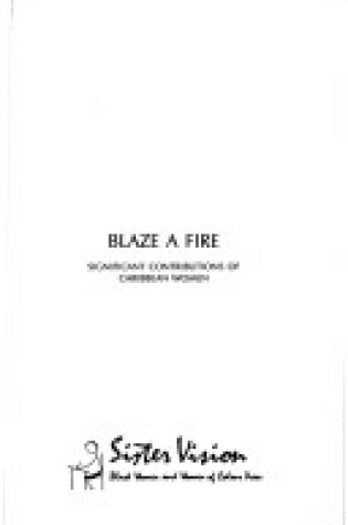 Cover of Blaze a Fire