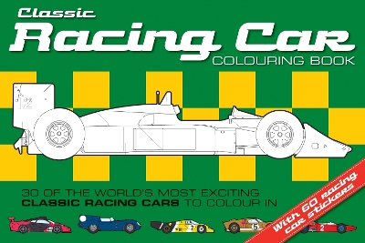 Book cover for Classic Racing Car Colouring Book