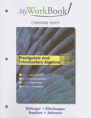 Book cover for MyWorkBook for Prealgebra and Introductory Algebra