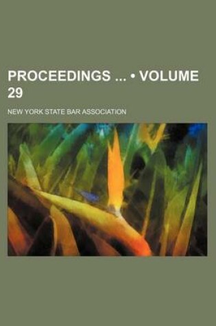 Cover of Proceedings (Volume 29)