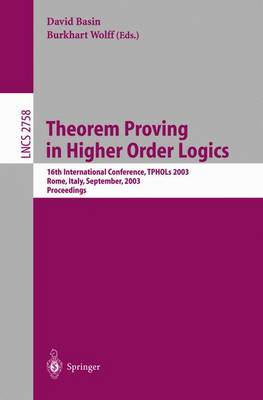 Cover of Theorem Proving in Higher Order Logics