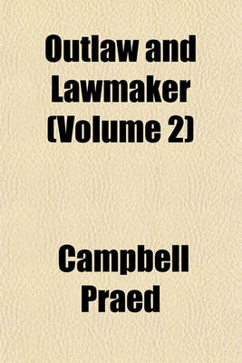 Book cover for Outlaw and Lawmaker (Volume 2)