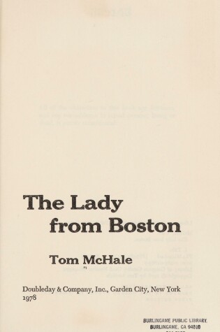 Cover of The Lady from Boston