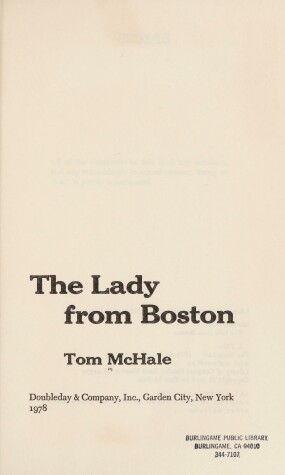 Book cover for The Lady from Boston