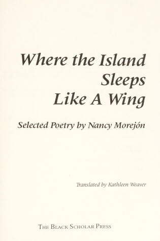 Cover of Where the Island Sleeps Like a Wing