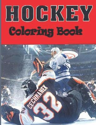 Book cover for Hockey Coloring Book