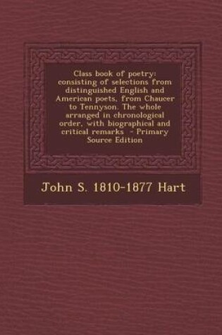 Cover of Class Book of Poetry