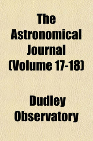 Cover of The Astronomical Journal (Volume 17-18)