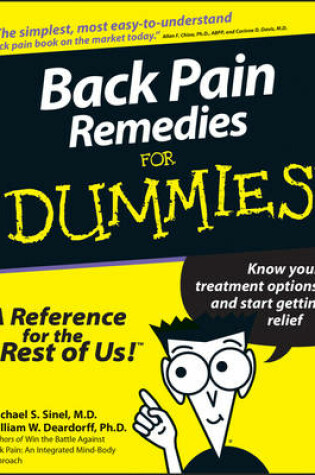Cover of Back Pain Remedies For Dummies