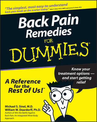 Book cover for Back Pain Remedies For Dummies