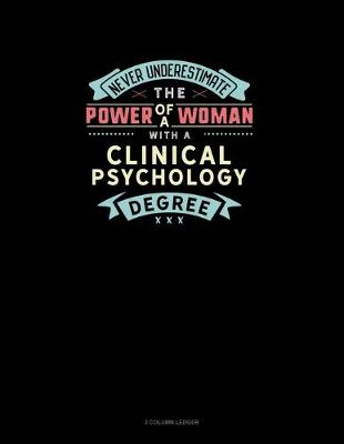 Book cover for Never Underestimate The Power Of A Woman With A Clinical Psychology Degree