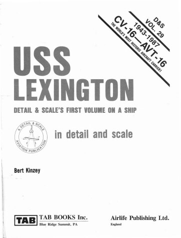 Cover of U. S. S. "Lexington"