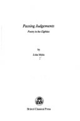 Cover of Passing Judgements