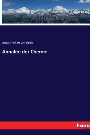 Cover of Annalen der Chemie