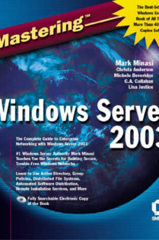 Cover of Mastering Windows Server 2003