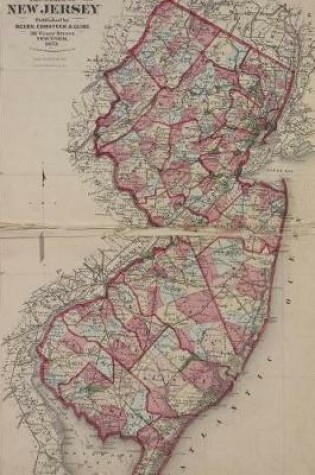 Cover of Antique 1873 Map of New Jersey Journal