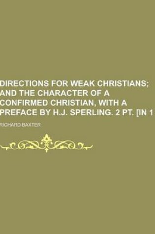Cover of Directions for Weak Christians