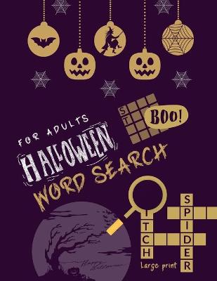 Book cover for Halloween Word Search for Adults