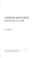 Book cover for A Singular Stance