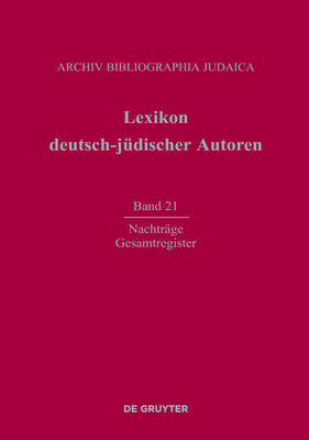 Cover of Nachtrage Und Gesamtregister