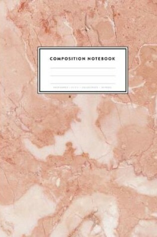 Cover of Composition Notebook - White Marble, 8.5 x 11, College Ruled, 100 pages