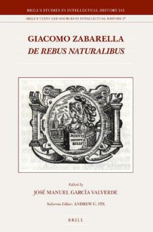 Cover of Giacomo Zabarella, De rebus naturalibus (2 vols.)
