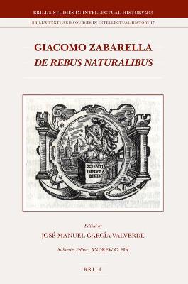 Book cover for Giacomo Zabarella, De rebus naturalibus (2 vols.)