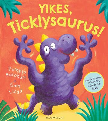 Book cover for Yikes, Ticklysaurus!