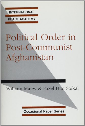 Book cover for Political Order in Post-communist Afghanistan