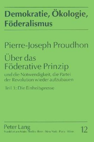 Cover of Ueber Das Foederative Prinzip