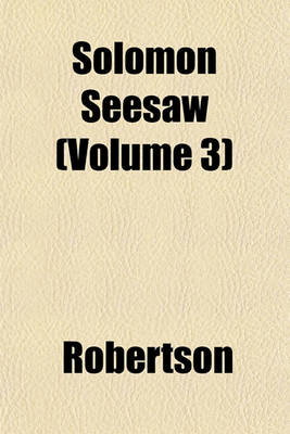 Book cover for Solomon Seesaw (Volume 3)