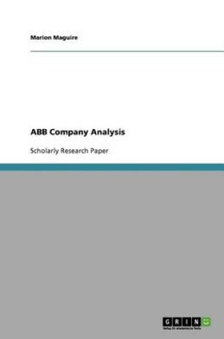 Cover of ABB Ltd. Company Analysis