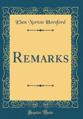 Book cover for Remarks (Classic Reprint)