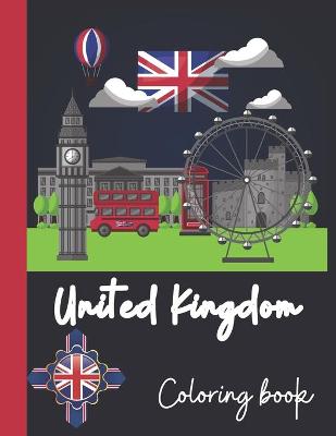 Book cover for United Kingdom coloring book