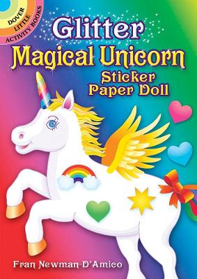 Book cover for Glitter Magical Unicorn Sticker Paper Doll