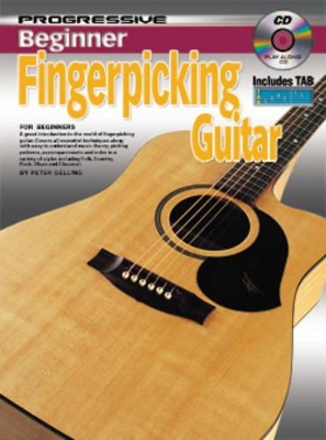 Book cover for Progressive Beginner Fingerpicking Guitar