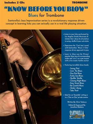 Book cover for Know Before You Blow - Blues for Trombone