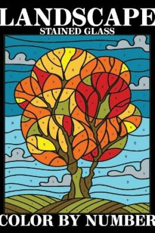 Cover of landscape Stained Glass Color by Number