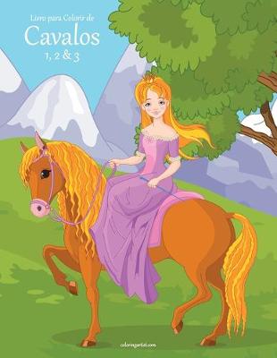 Cover of Livro para Colorir de Cavalos 1, 2 & 3