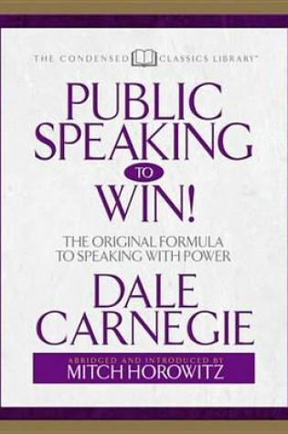 Cover of Public Speaking to Win