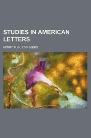 Cover of Studies in American Letters