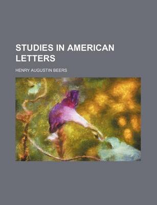 Book cover for Studies in American Letters