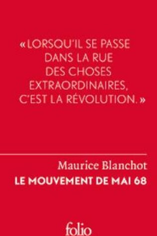 Cover of Mai 68, revolution par l'idee