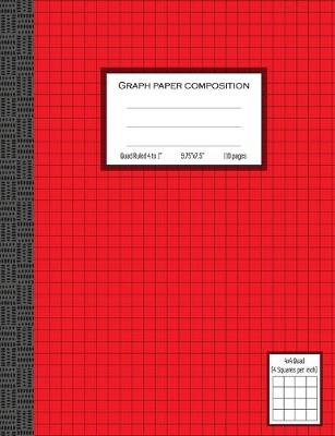 Book cover for Graph Paper Composition, Quad Ruled 4 squares per inch