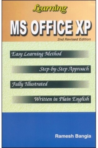 Cover of Learning MS Office XP