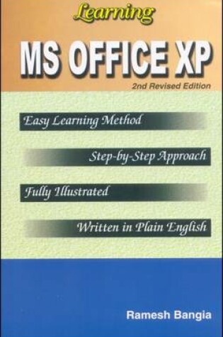 Cover of Learning MS Office XP