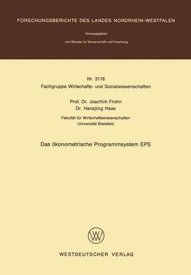 Book cover for Das ökonometrische Programmsystem EPS