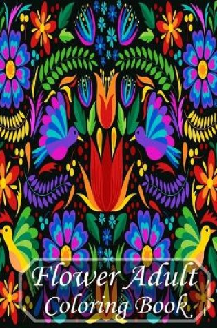 Cover of Flower Adult Coloring Book