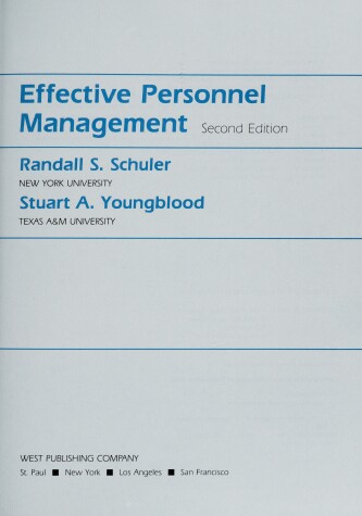 Book cover for Effective Personnel Management Second Ed